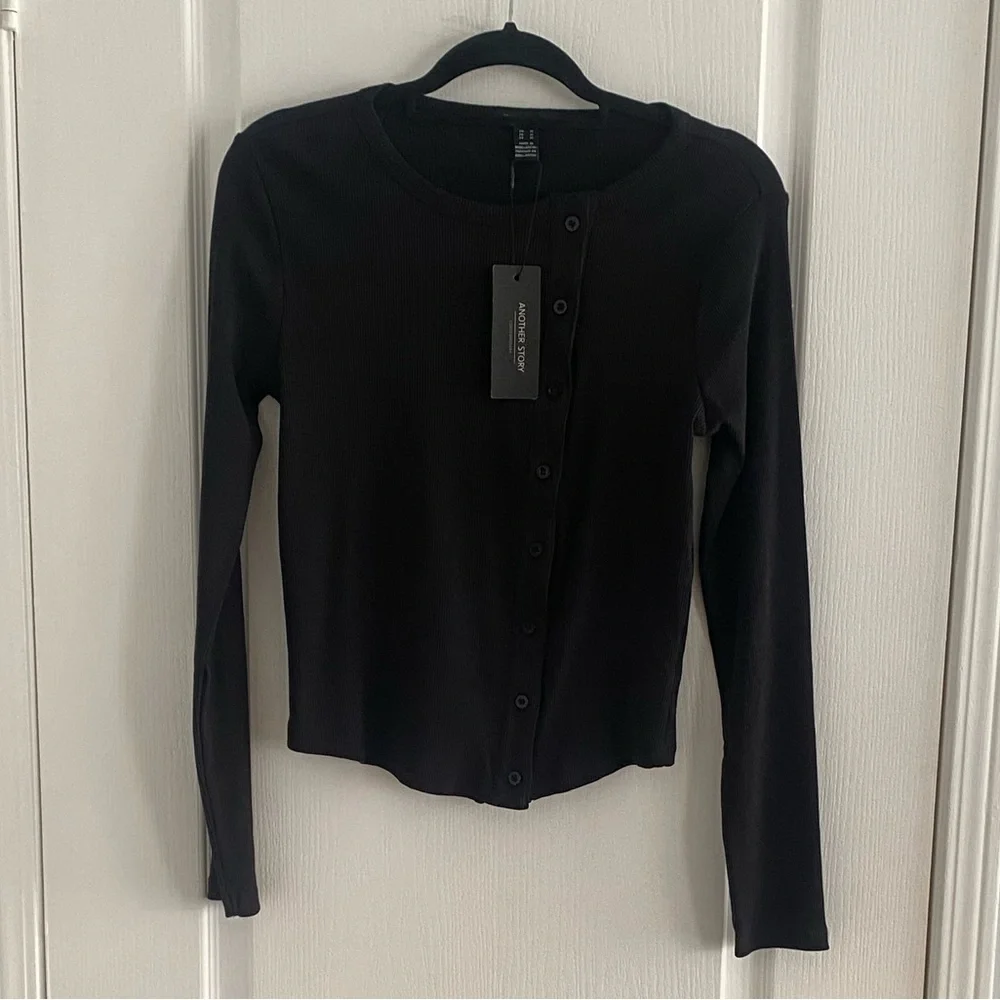 Another Story Ribbed Cardigan - Picture 4 of 9